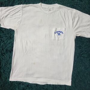 Vintage Camel “A Pack of Camels” Pocket Tee 90s Promo USA Made 50/50 22x28